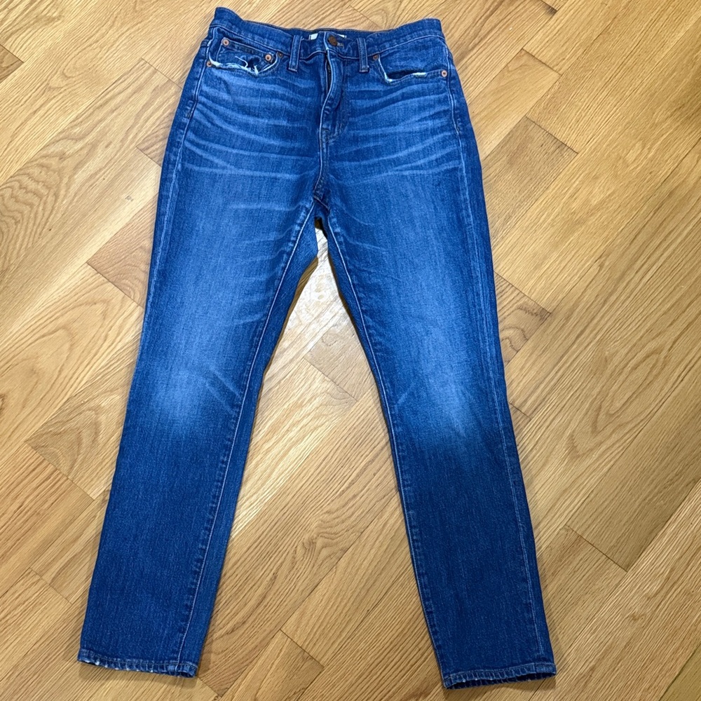 Madewell Women's High Rise Jeans in Deep Blue